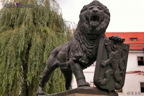 Lev s československým státním znakem