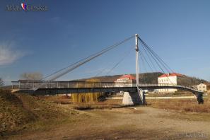 Foot Bridge over the Berounka river in Radotín