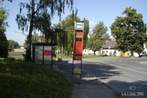 Autobusová  zastávka Třeboradice