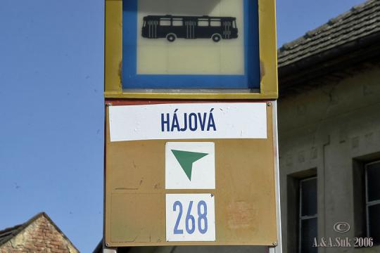 Autobusová zastávka Hájová - 