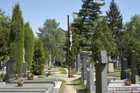 Kříž na Vinořském hřbitově - 