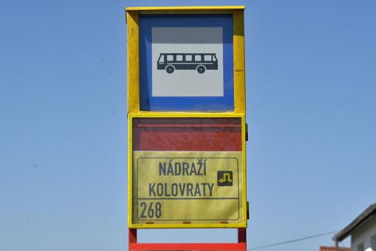 Autobusová zastávka Nádraží Kolovtraty - 