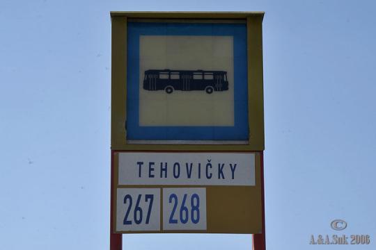 Autobusová zastávka Tehovičky - 